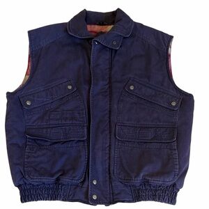 Vintage Expeditions Men's Purple Utility/Cargo Vest Size L